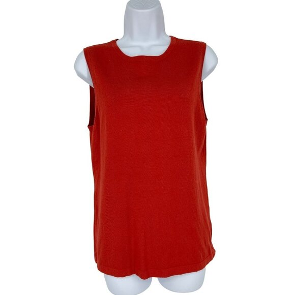Michael Michael Kors Sleeveless Silk Blend Round Neck Sweater Size L - Picture 1 of 7